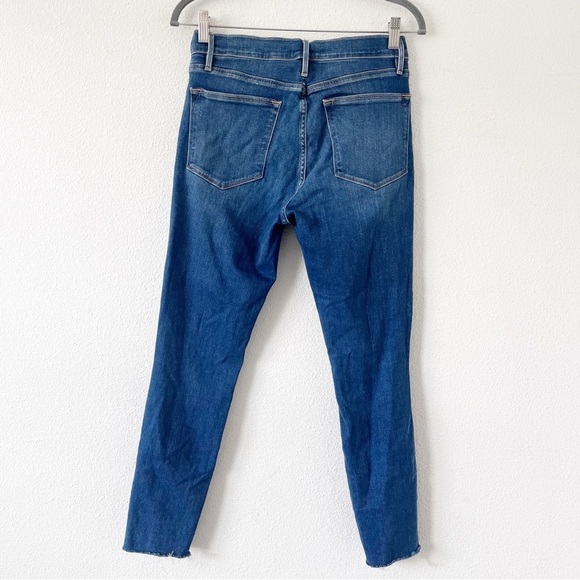 FRAME Denim Jeans Le High Skinny Crop Distressed Jeans in Gaby Wash - Picture 5 of 8